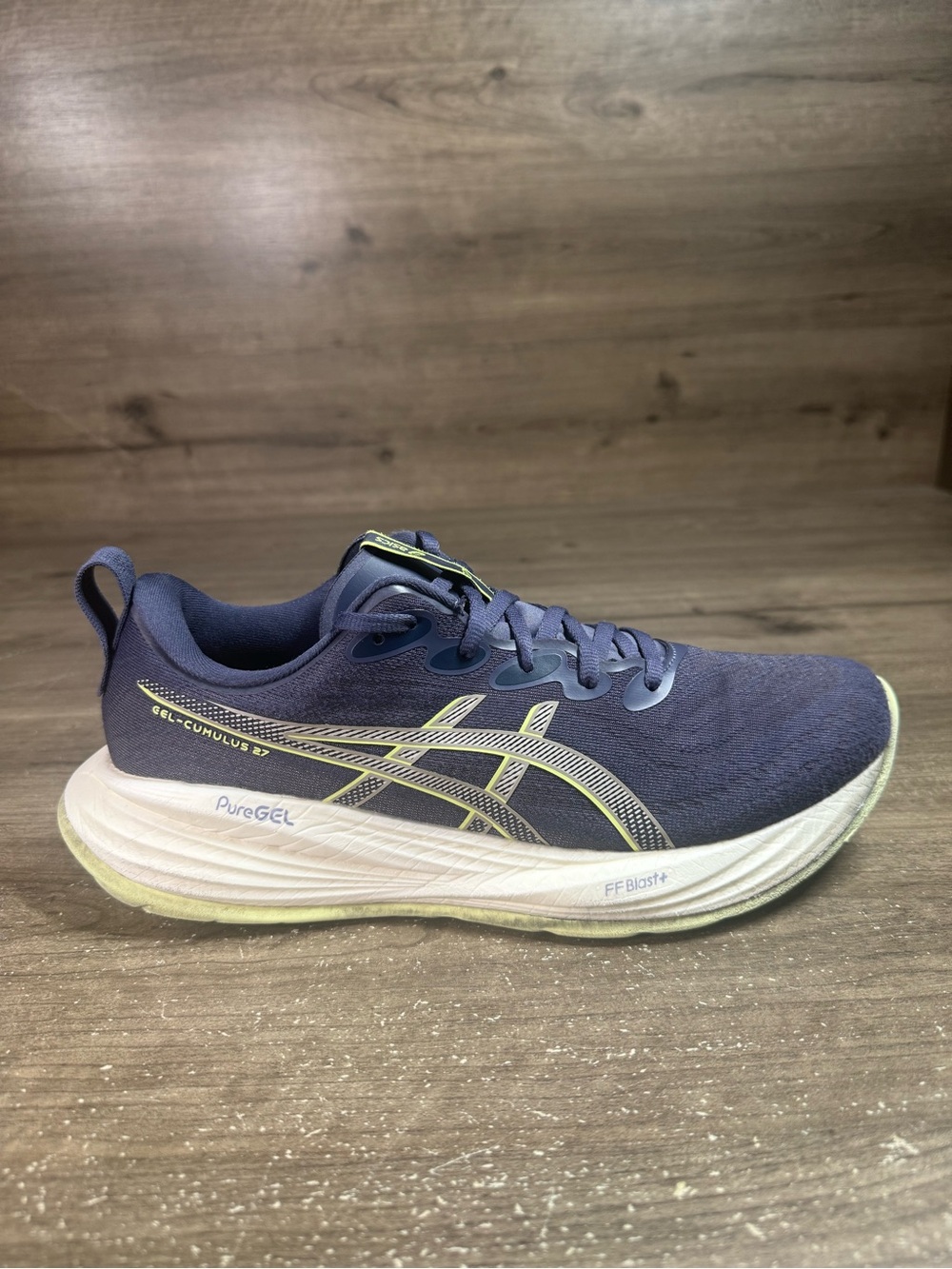 ASICS Gel Cumulus 27 Mens Size 9 D Indigo Blue Running Shoes 1011B960